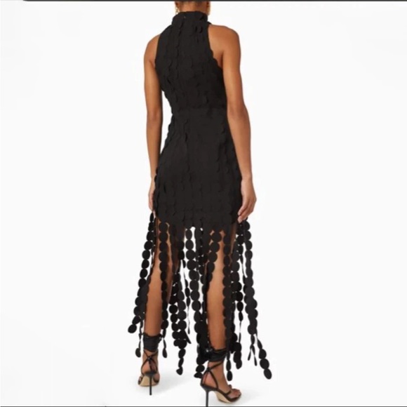Tiffany Elegant Tassel Laser Cut Evening Mini Dress - Picture 8 of 15